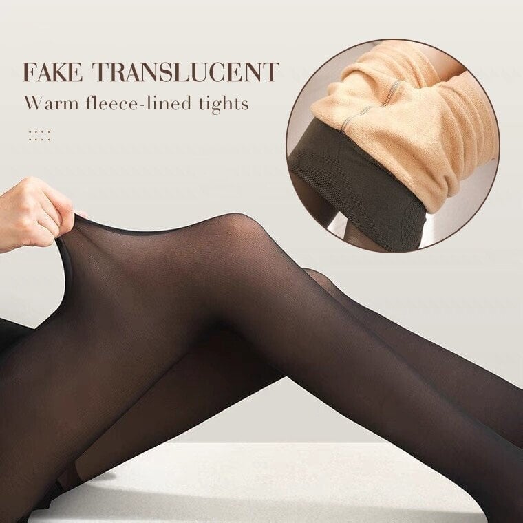 Lenovogo - Super Warm Flawless Translucent Fleeced Tights