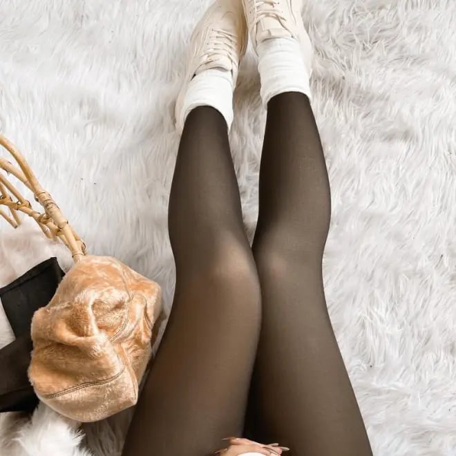 Lenovogo - Super Warm Flawless Translucent Fleeced Tights