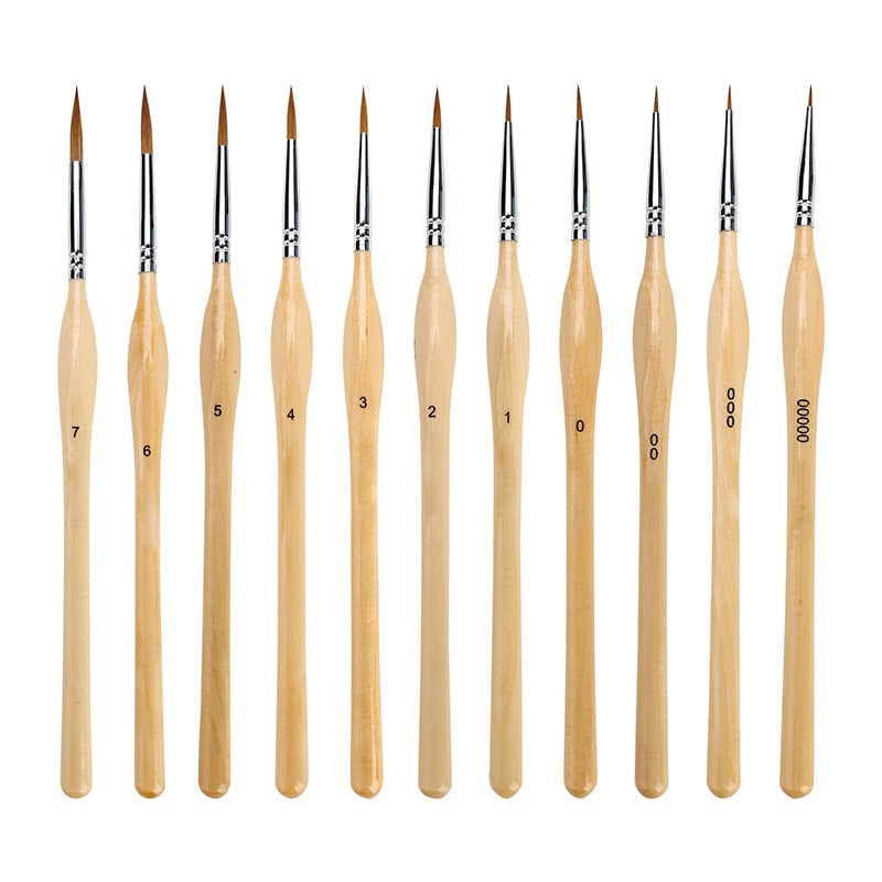 Lenovogo - 11 Pcs Miniature Detail Paint Brush Set