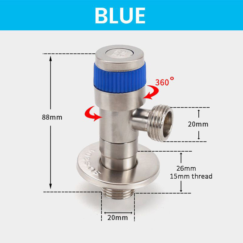 🔥Hot Sale Promotion 58% OFF✨360 degree rotatable stainless steel angle valve