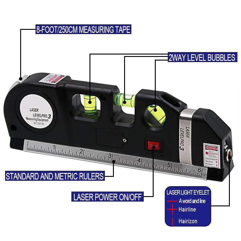 Lenovogo - Laser Level Ruler Multi-functional Household Infrared Decoration