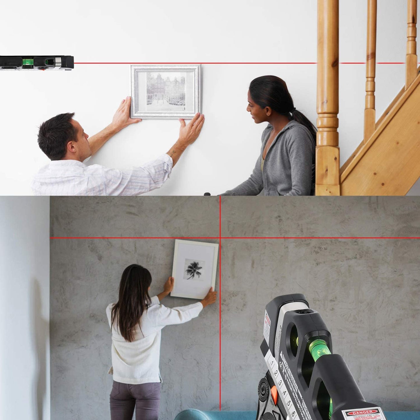 Lenovogo - Laser Level Ruler Multi-functional Household Infrared Decoration