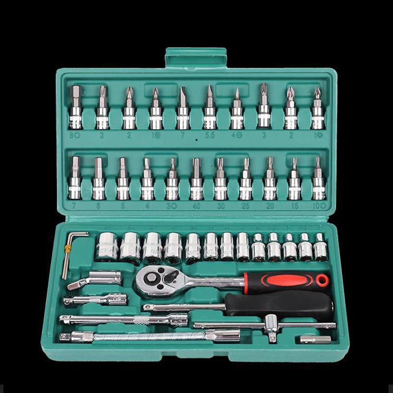 ✨Last day 65% OFF🎁46-piece quick ratchet socket wrench set