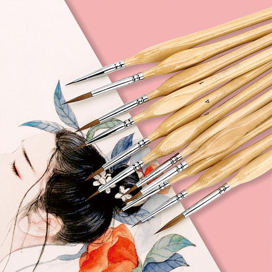 Lenovogo - 11 Pcs Miniature Detail Paint Brush Set