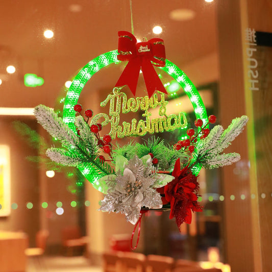 💥 Christmas Wreath Decorations with LED Lights