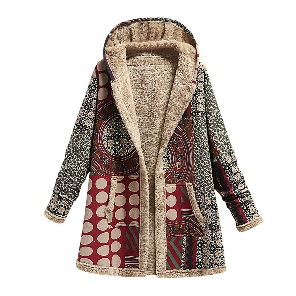 Hooded Wool Vintage Women's Jacket – lenovogo