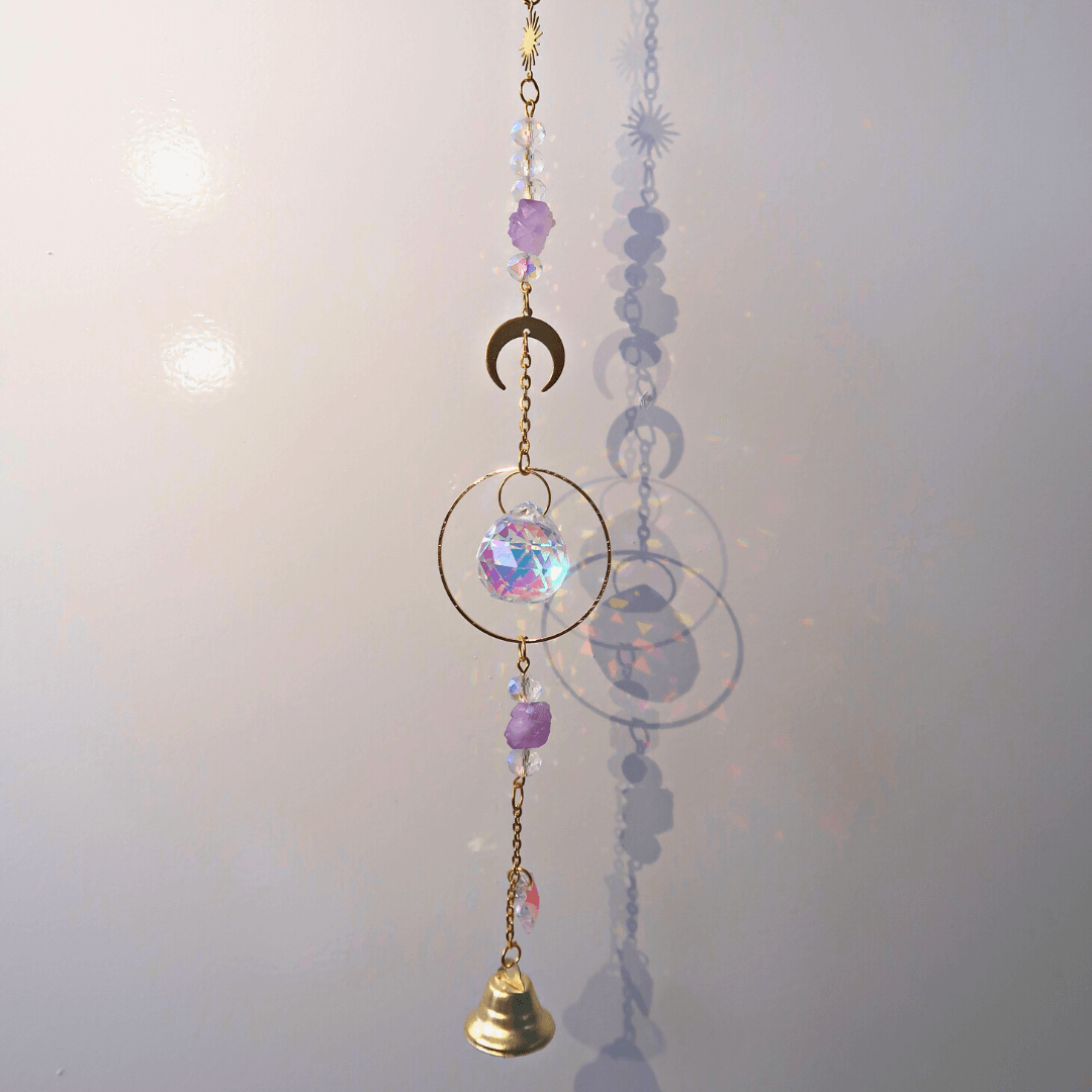 Imitation Crystal Suncatcher Sparkling Bell