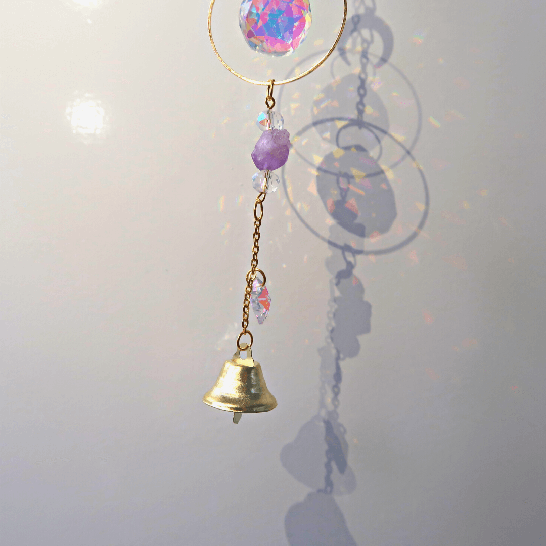 Imitation Crystal Suncatcher Sparkling Bell