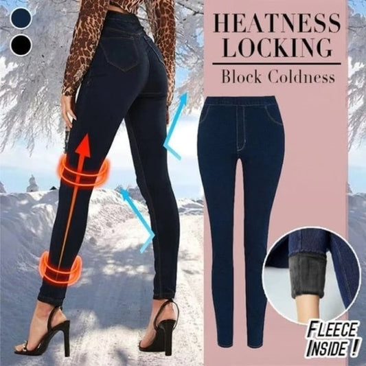 🔥 Denim Leggings – Thermal Fleece Denim Jeggings