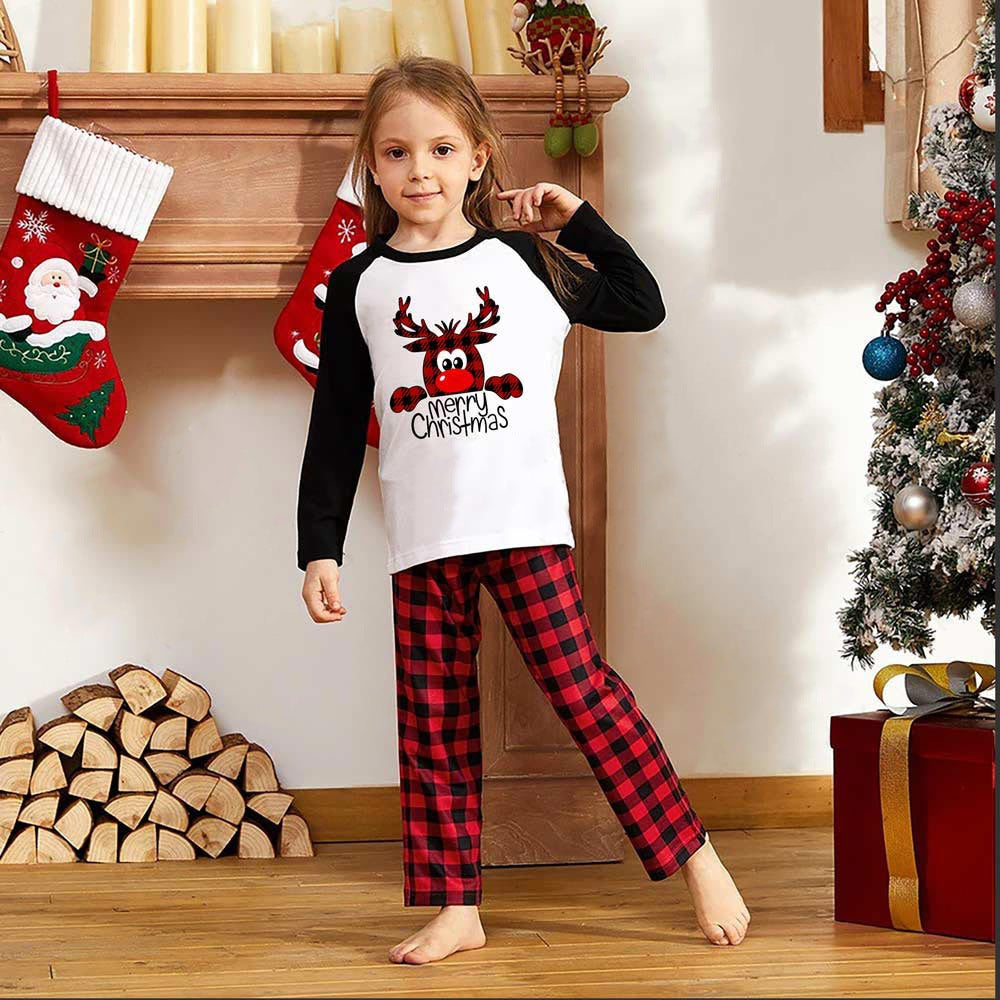 🎄Reindeer Red Plaid Christmas Family Pajamas