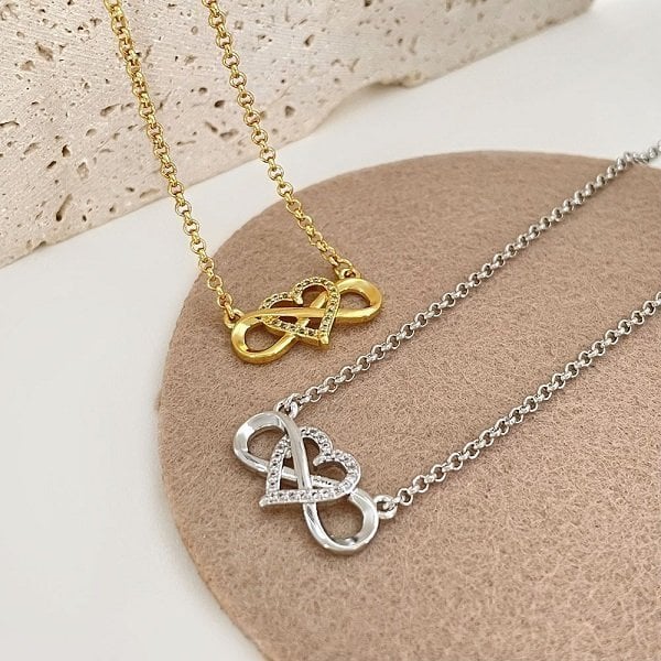 Infinite Love Necklace-''I love you until infinity runs out''