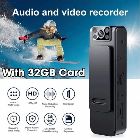 📸 【Capture Beautiful Moments】🔥Portable HD 1080P Noise Reduction Camera