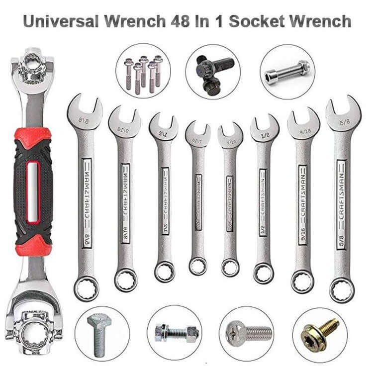 💥Universal Socket Wrench 360° (48 in 1)