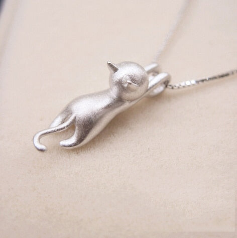 Silver Cats Necklaces