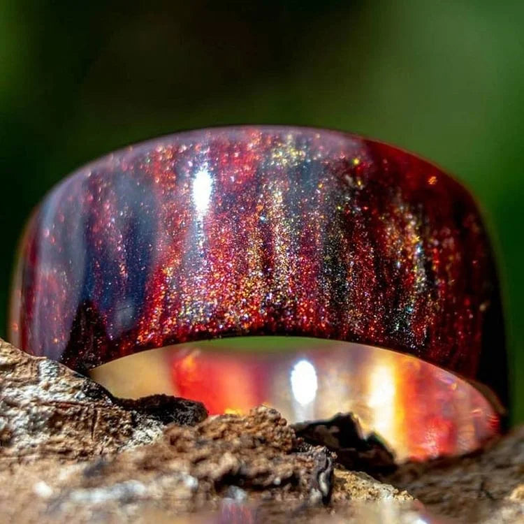 (Colorful) Colored Milky Way Opal Ring