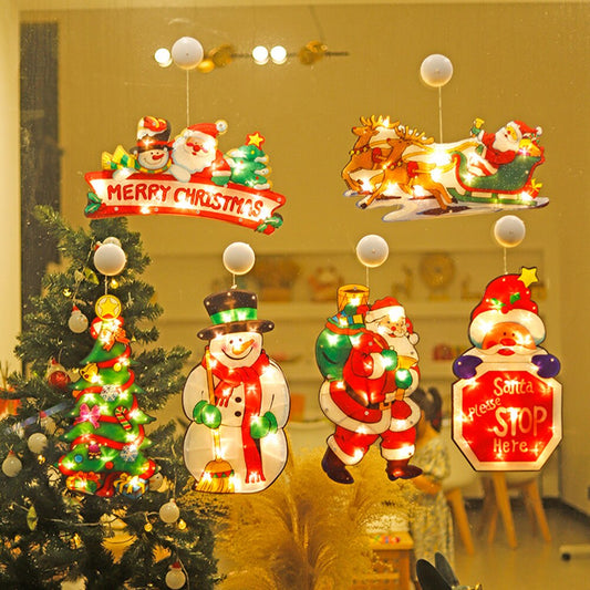 🎄LED Suction Cup Window Hanging Lights