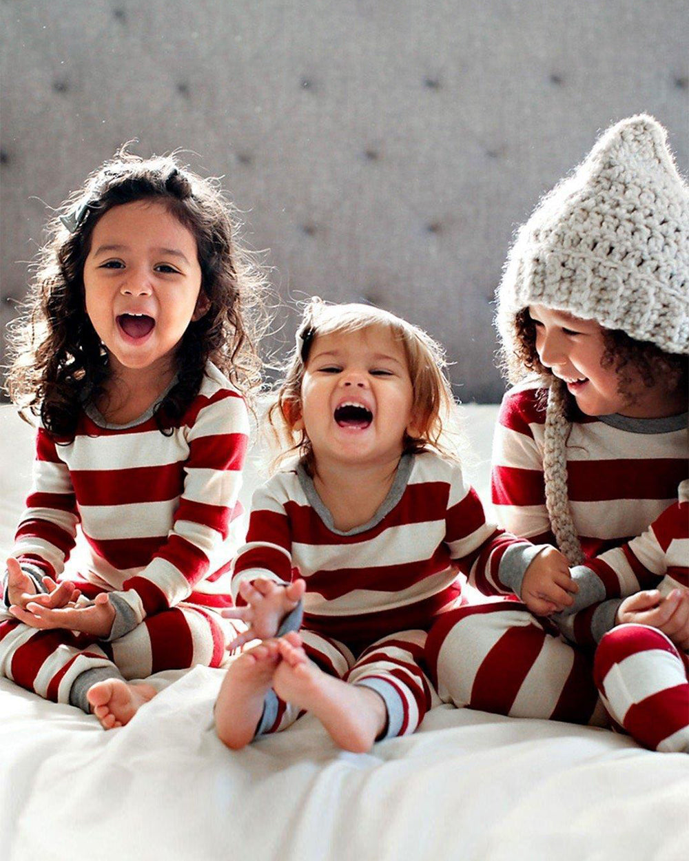 🎄  Christmas Red Striped Family Pajamas