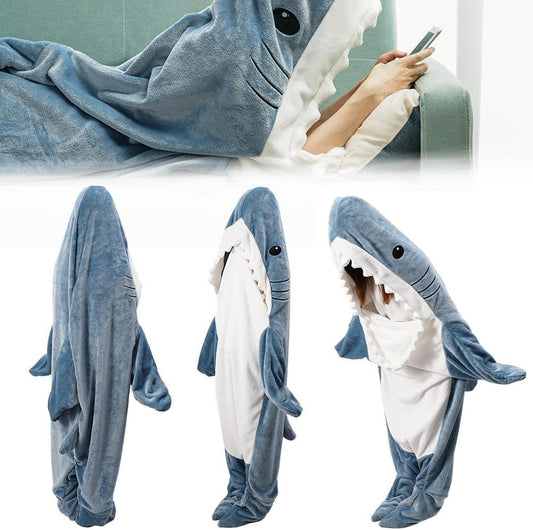 🐬 Shark Blanket Flannel Loungewear