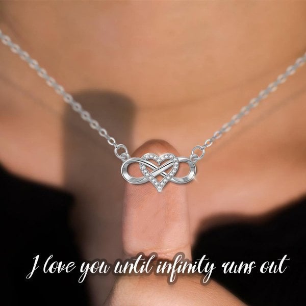 Infinite Love Necklace-''I love you until infinity runs out''