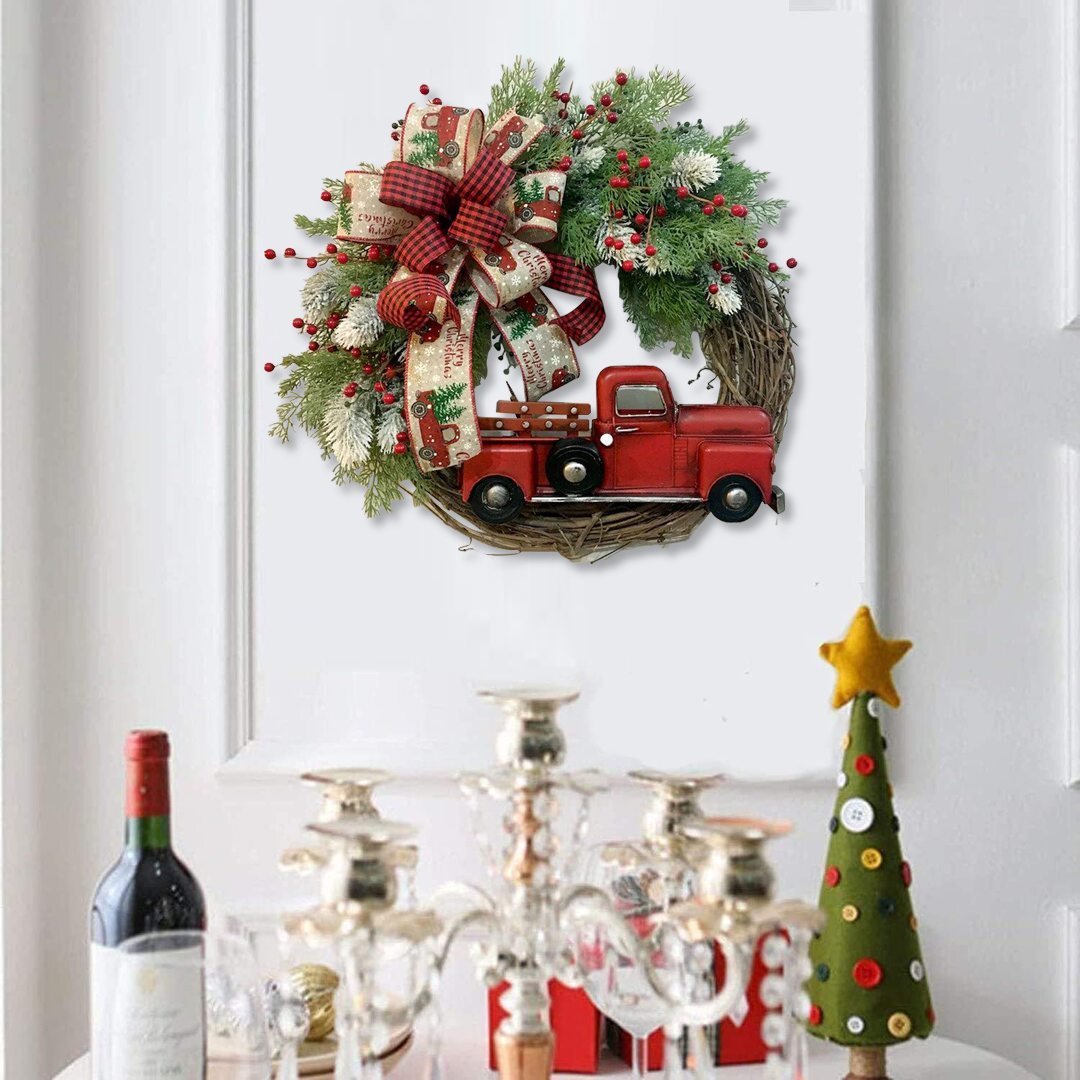 💥Red Truck Christmas Wreath