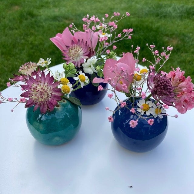 🎁- Handmade Vase Flower Stone Table Decor