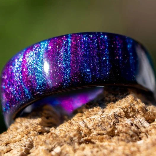 (Colorful) Colored Milky Way Opal Ring