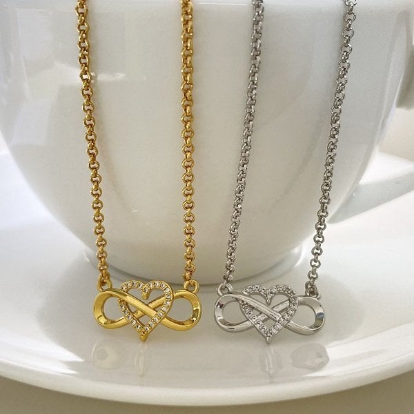 Infinite Love Necklace-''I love you until infinity runs out''