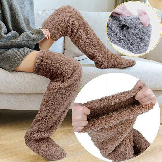 Leg Warmers Warm Plush Pantyhose Sleep Socks