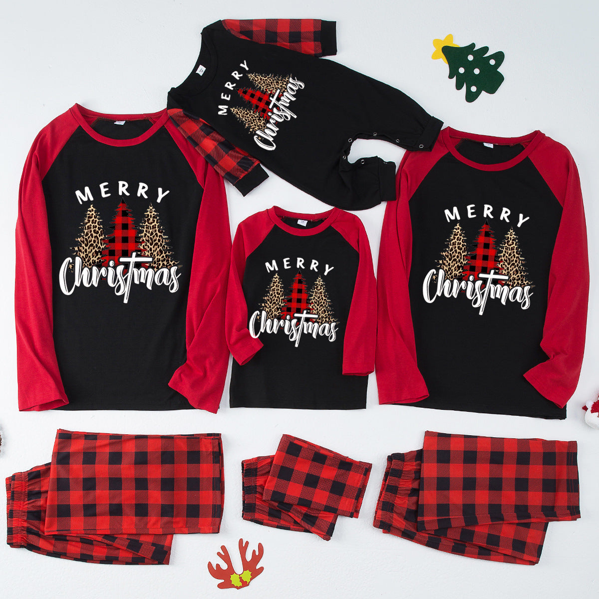 🎄Christmas Elements Print Family Pajama Sets