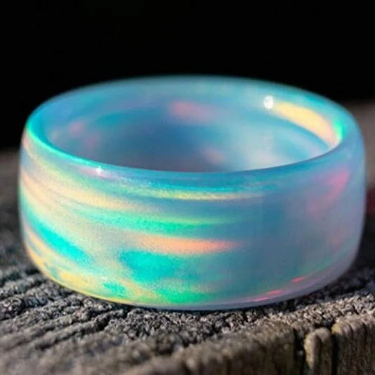 (Colorful) Colored Milky Way Opal Ring