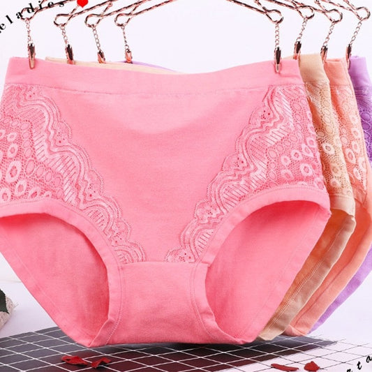 Plus Size High Waist Leak Proof Cotton Panties