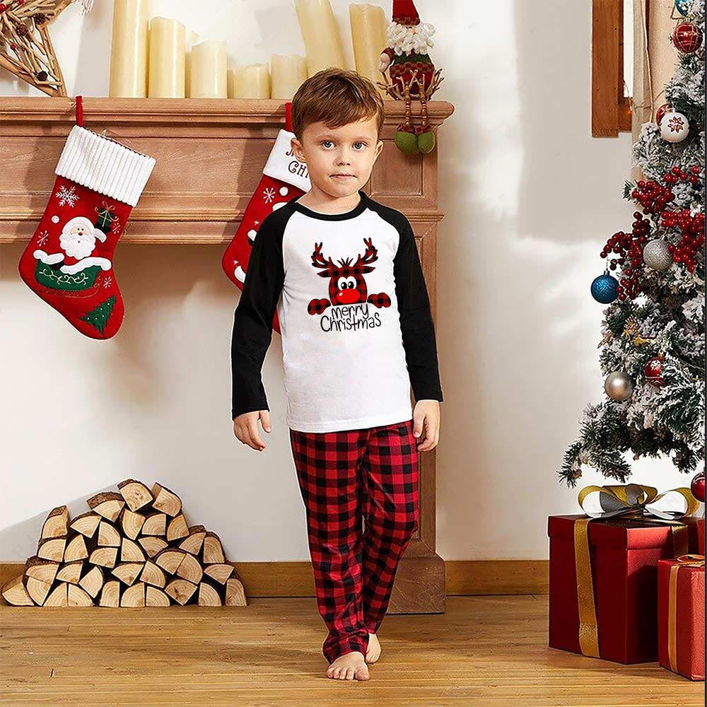 🎄Reindeer Red Plaid Christmas Family Pajamas