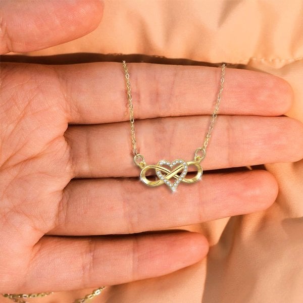 Infinite Love Necklace-''I love you until infinity runs out''